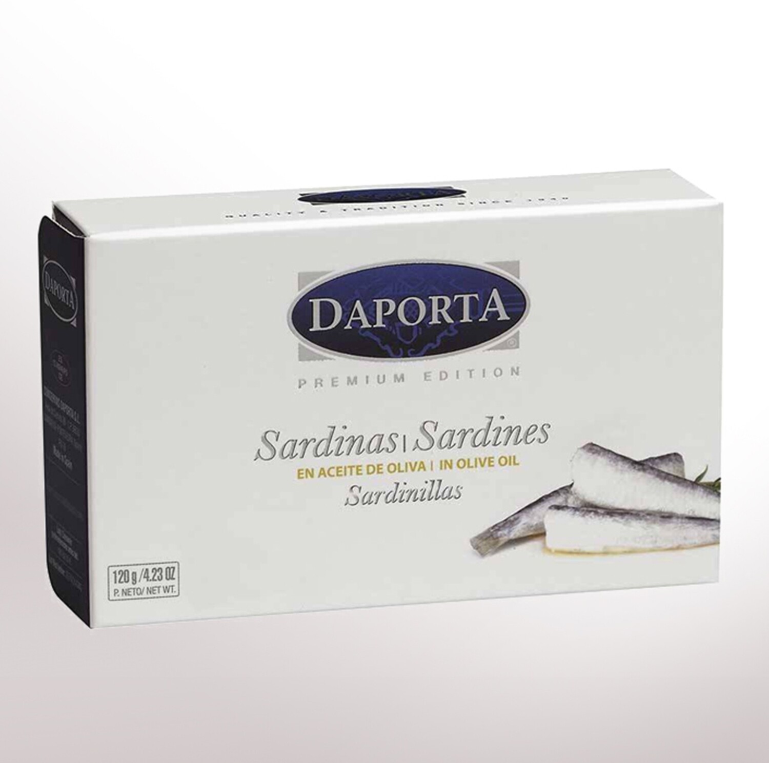 DAPORTA, baby sardines in olive oil (125 g) DAPORTA, baby sardines in olive oil (125 g)
