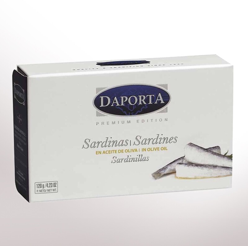 DAPORTA BABY SARDINES IN OLIVE OIL (18/22) 125g.