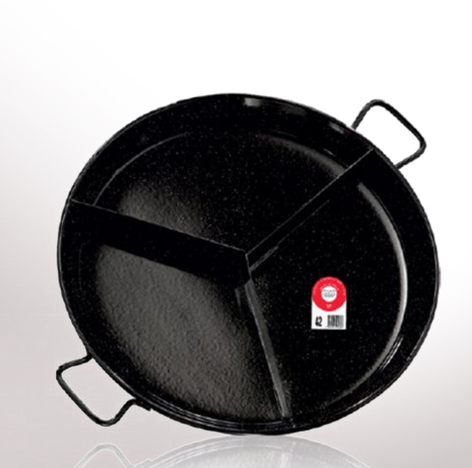 GARCIMA, enameled multi-taste Paella pan (3 partitions)