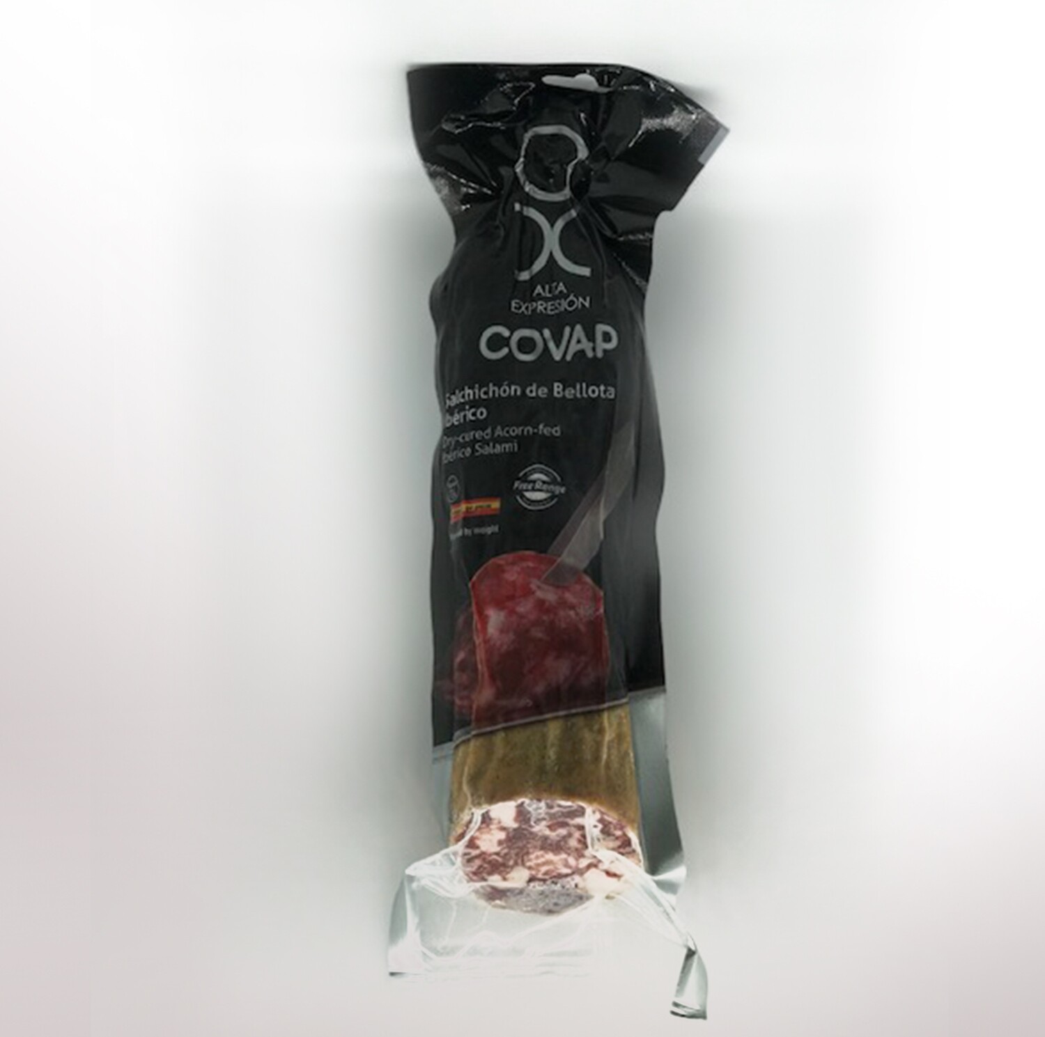 COVAP AX, natural cage acorn-fed 100% Iberian salami [Salchichón Ibérico] (1 lb)