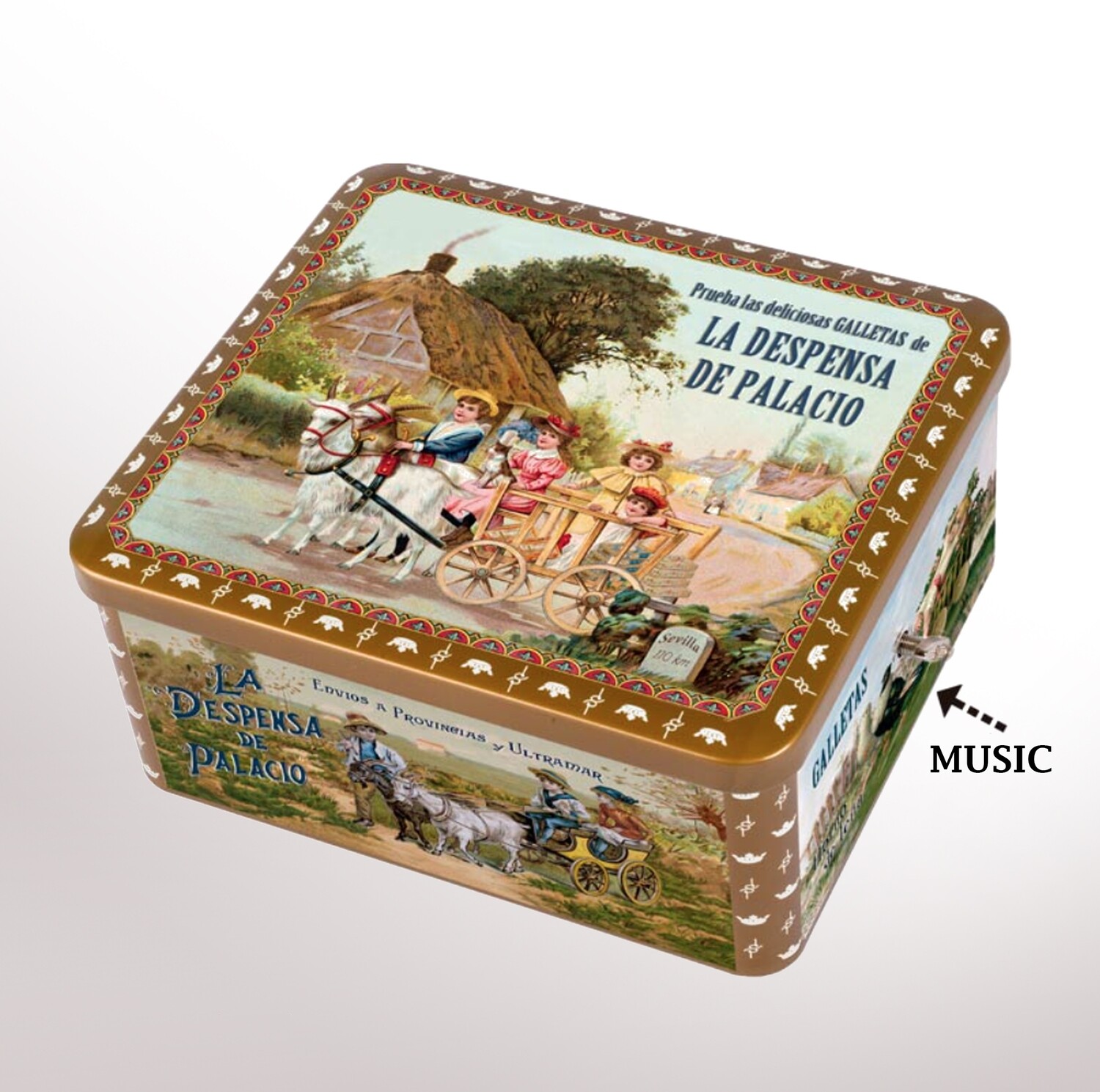 Assortment Musical Tin with Cookies 500 g