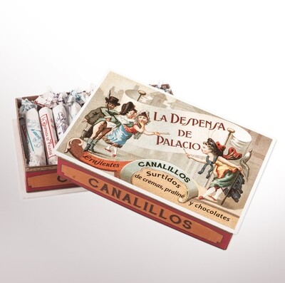 LA DESPENSA DE PALACIO. chocolate praline wafers [Canalillos] (240 g)