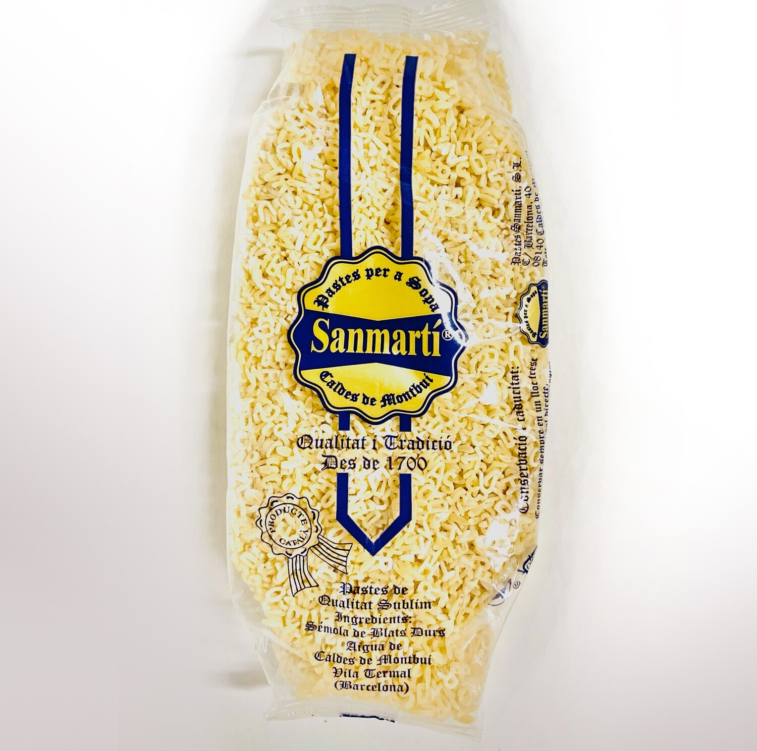 SANMARTI, alphabet soup pasta [Sopa de Letras] (250 g)
