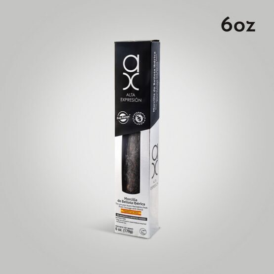 AX, dry-uncured acorn-fed Iberian blood sausage [Morcilla Ibérica] (6 oz)