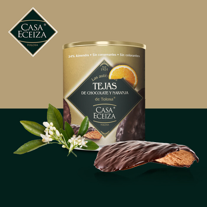CASA ECEIZA, Basque almond cookies with orange and chocolate (160 g)