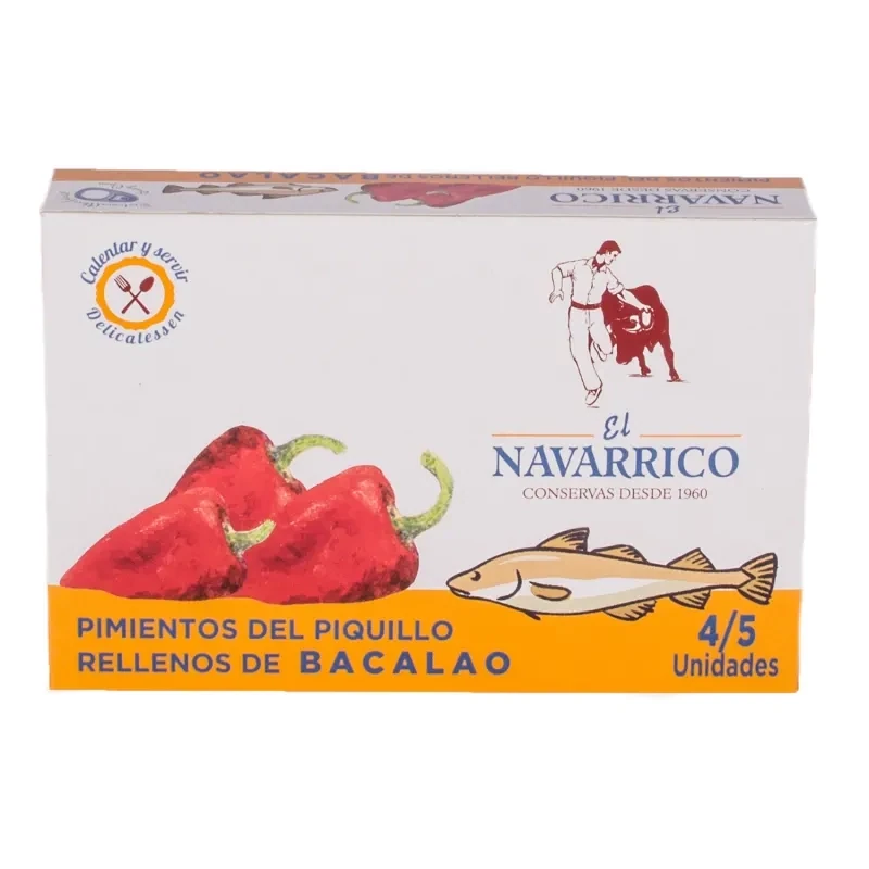 NAVARRICO Piquillo Peppers Stuffed With Codfish 260g