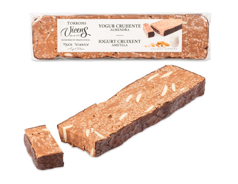 Turron Crispy Almond and Yogurt Nougat