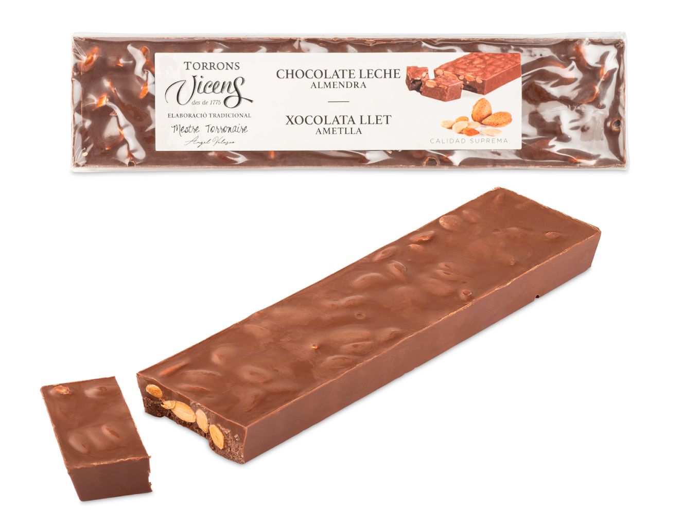 Turron Milk Chocolate and Almond Nougat 300g