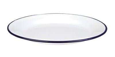 IBILI VINTAGE, white with blue ribbon plain plate (14 cm)