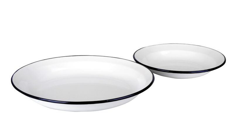 IBILI VINTAGE, white with blue ribbon soup plate (22 cm)