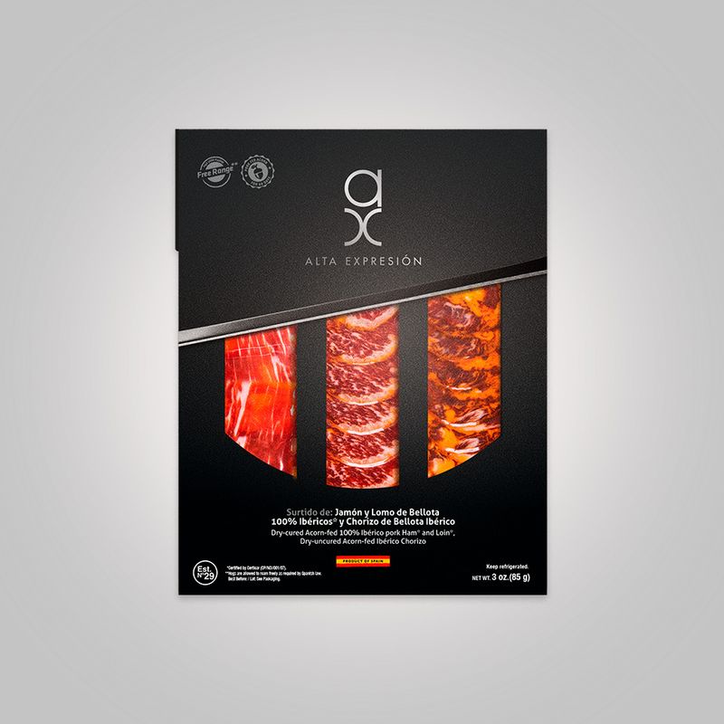 Sampler ham, Loin and chorizo 3 oz