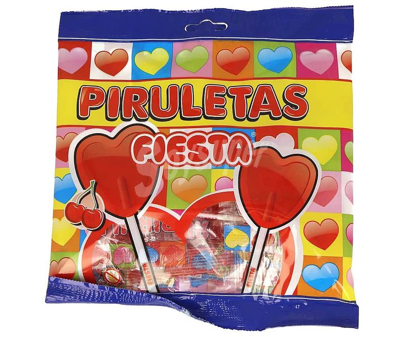 FIESTA, piruletas cherry flavor 7x13g