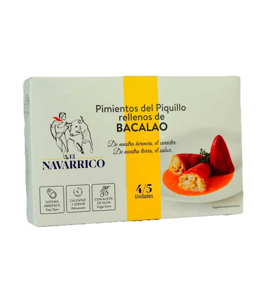 EL NAVARRICO, piquillo peppers stuffed with codfish (260 g)