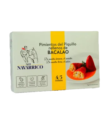 EL NAVARRICO, piquillo peppers stuffed with codfish (260 g)