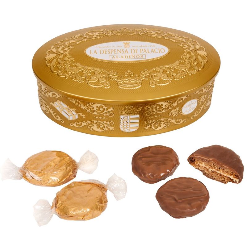 LA DESPENSA DE PALACIO, Bombon cookies in aladdin tin [Aladinos] (170 g)