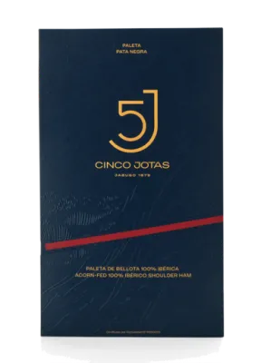 CINCO JOTAS, sliced acorn-fed 100% Iberian shoulder ham [Paleta Ibérica] (1.5 oz)