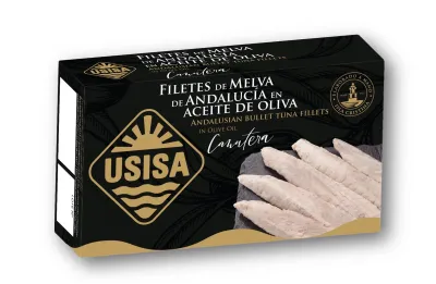 USISA, Andalusian frigate mackerel fillets in olive oil  [Filetes de Melva canutera] (120 g)