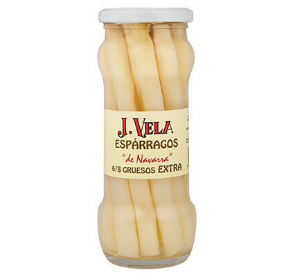 J.VELA, 6-8 white asparagus pieces jar