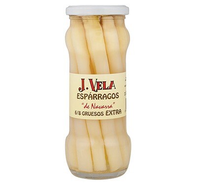 J.VELA,  6-8 white asparagus pieces jar (345 g)
