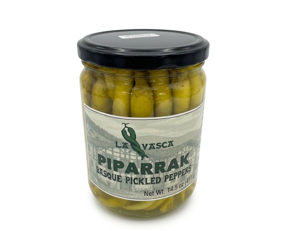 LA VASCA, Basque ibarra piparra peppers jar [Piparra] (14.5 Oz)