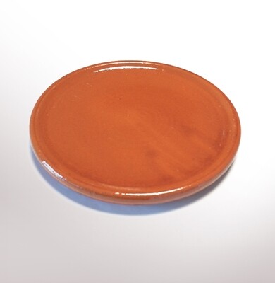Terracotta round steak plate [Plato Chuletero] (30 cm - 11.81 in)