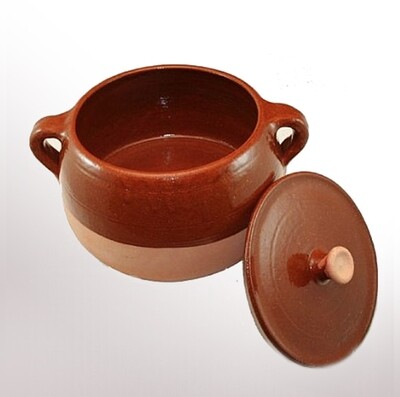 Terracotta pot with lid [Pota] (20 cm and 25 cm)