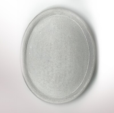 Terracotta white oval plate (19 cm to 24 cm)
