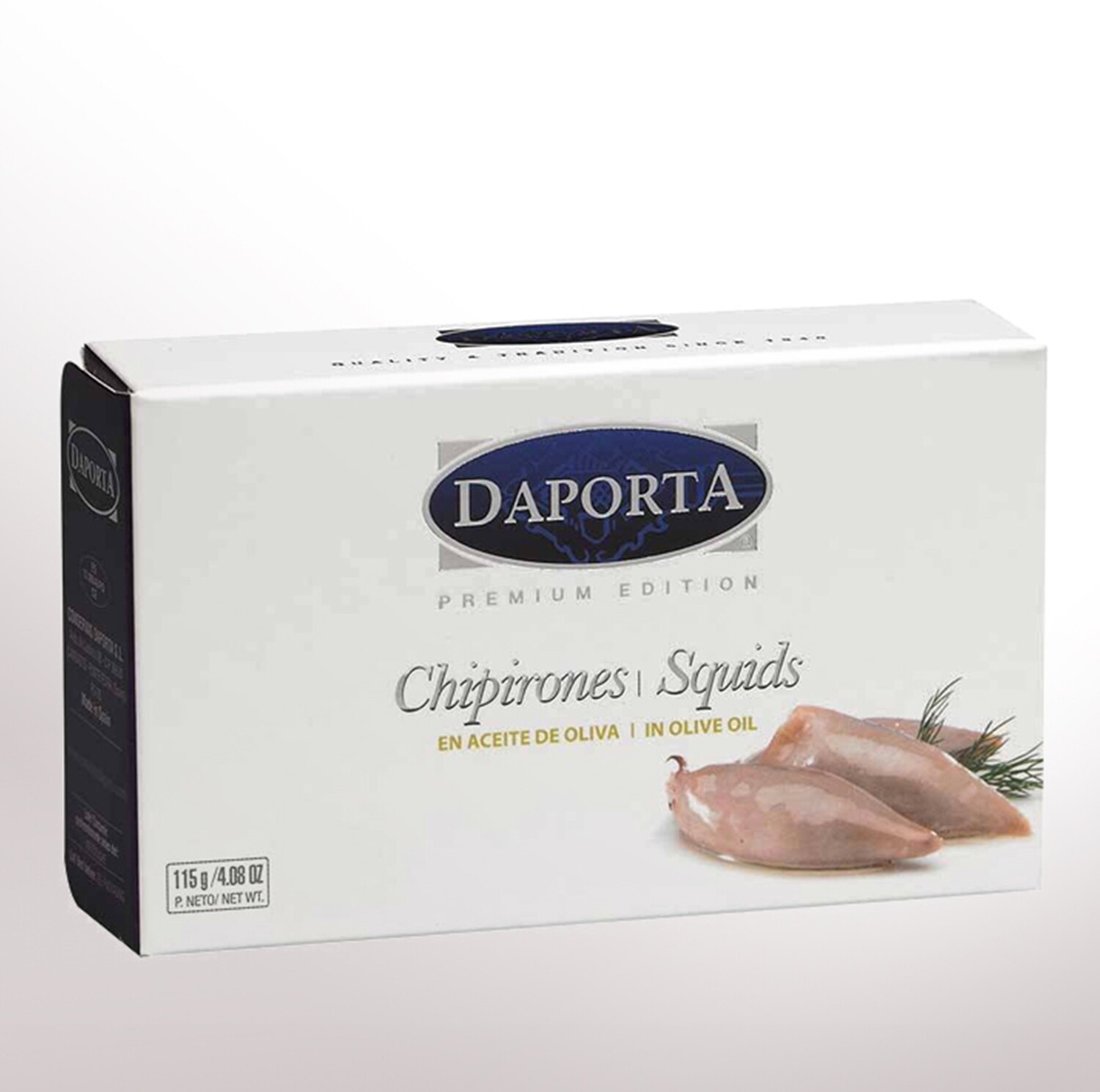 DAPORTA, 10-12 squid pieces in olive oil (125 g)
