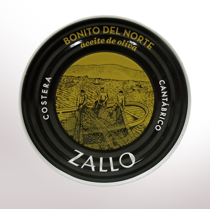 ZALLO, white tuna in olive oil tin [Bonito]  (1800 g)