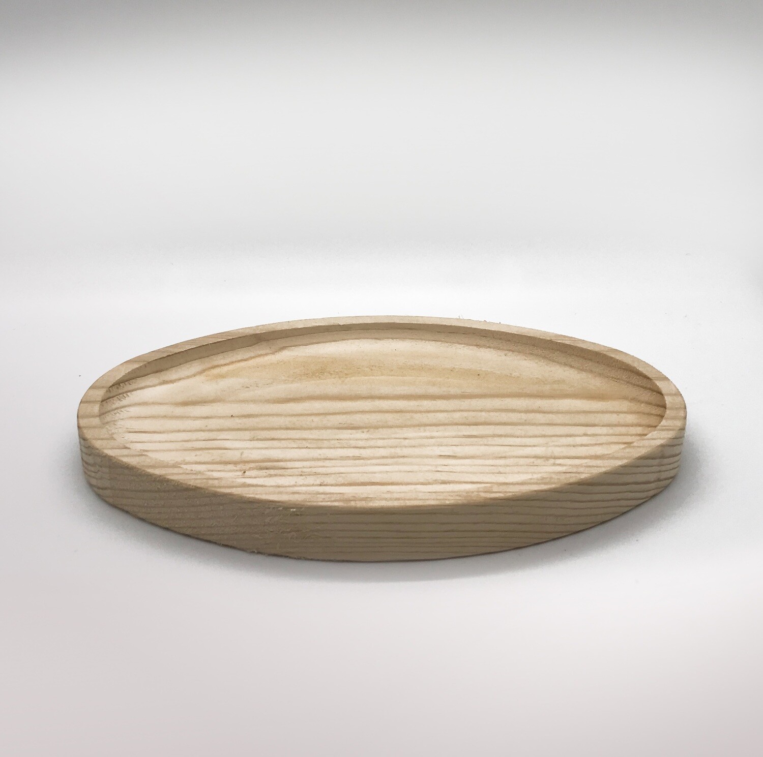 Galician wooden oval plate (22 x 15 cm)