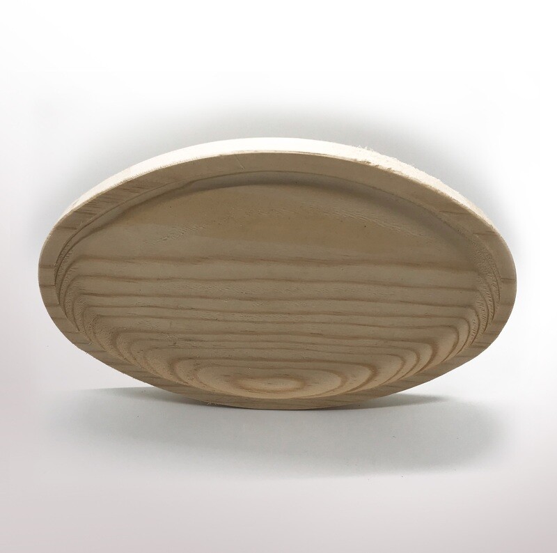 Galician wooden oval plate (22 x 15 cm)