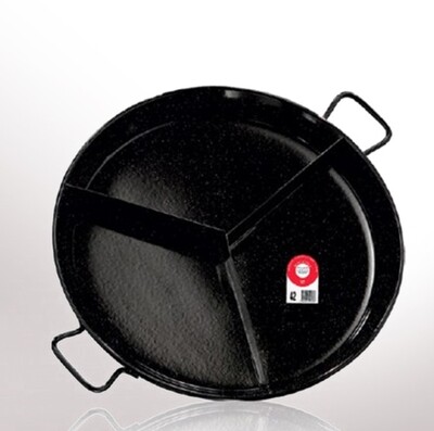 GARCIMA, enameled multi-taste paella pan (3 partitions)