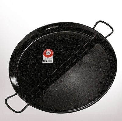 GARCIMA, enameled multi-taste paella pan (2 partitions)