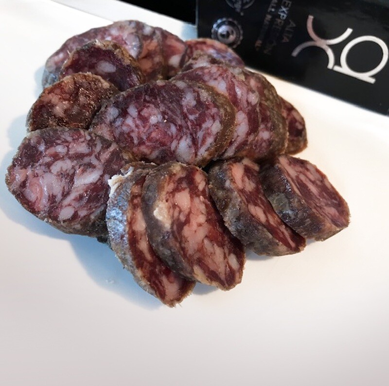COVAP AX, all natural dry-uncured acorn-fed Iberian salami [Salchichón Ibérico] (6 oz)