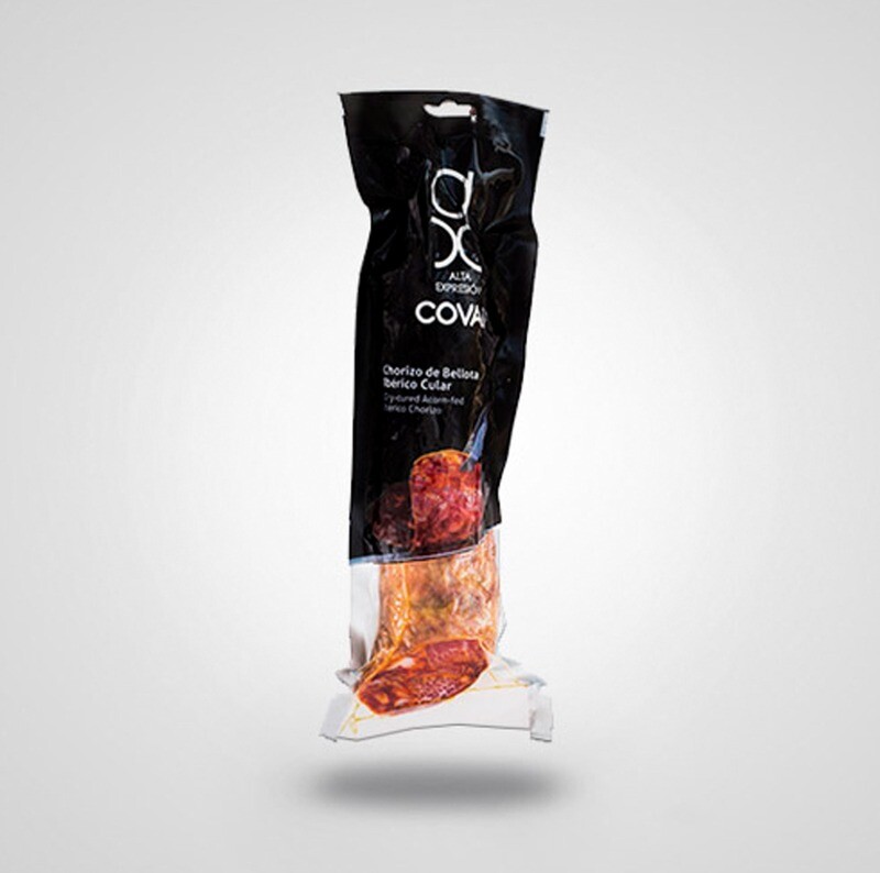 AX COVAP, natural cage acorn-fed 100% Iberian chorizo [Chorizo Ibérico] (Approx 1 lb)