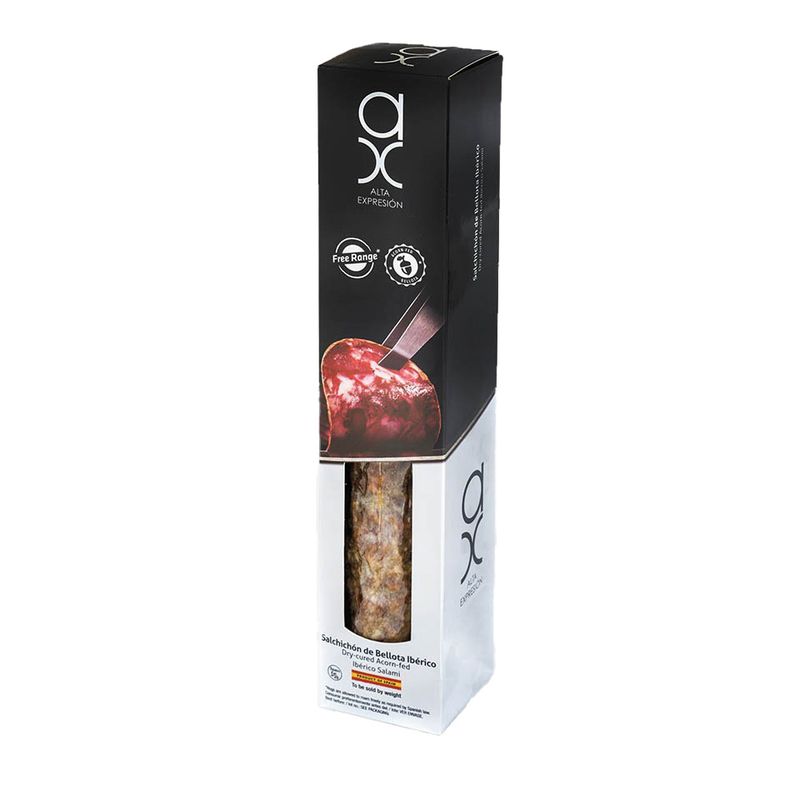 COVAP AX, natural cage acorn-fed 100% Iberian salami [Salchichón Ibérico] (1 lb)