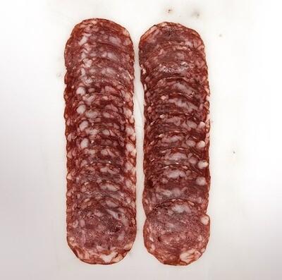 COVAP AX, sliced dry-uncured acorn-fed Iberian salami [Salchichón Ibérico] (2 oz)