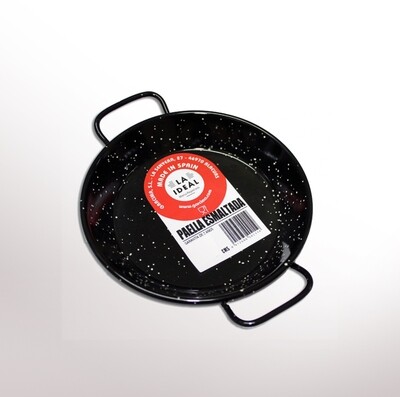 GARCIMA, enameled paella pan with 2 handles (from 10 to 26 cm)