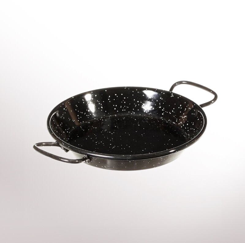 GARCIMA, enameled paella pan with 2 handles (from 10 to 26 cm)