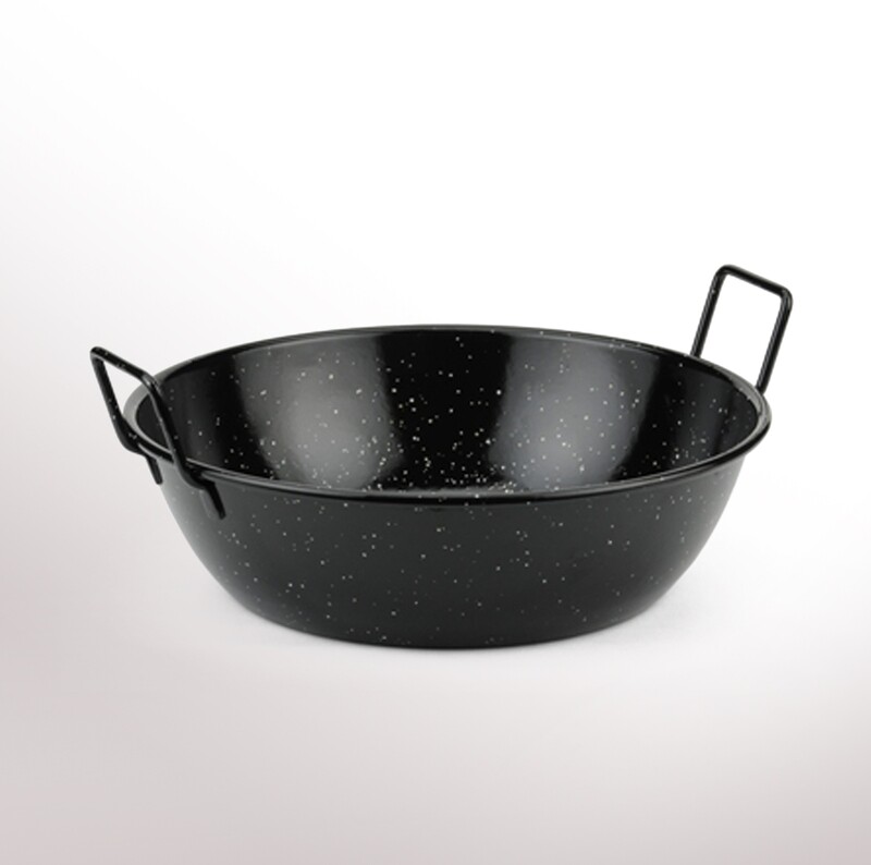GARCIMA, deep enameled paella pan [Sarten Honda] (from 18 to 22 cm)