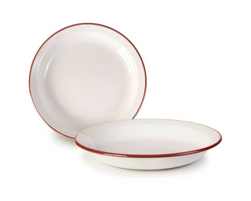 IBILI VINTAGE, bordeaux soup plate (22 x 22 x 5 cm)