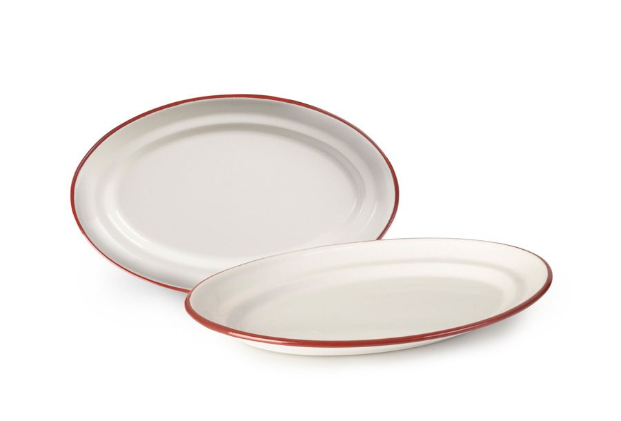 IBILI VINTAGE, bordeaux oval platter (25 x 25 x 5 cm)