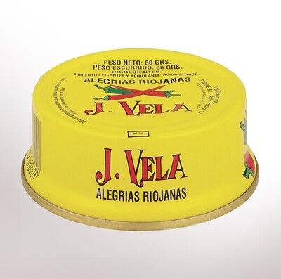 J. VELA, alegrías riojanas peppers (80 g)