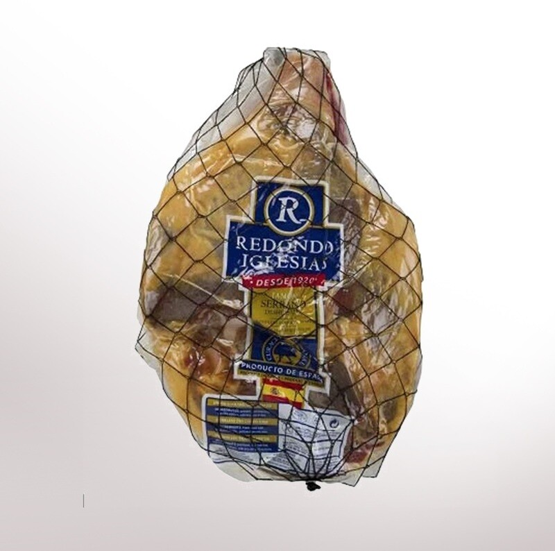 REDONDO IGLESIAS, boneless aged 16 months Serrano ham [Jamón Serrano] (11-13 lb)