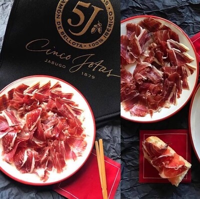 CINCO JOTAS, whole bone-in acorn-fed 100% Iberian ham [Jamón Ibérico] (15-17lb)