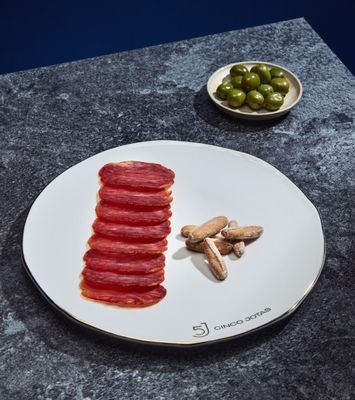 CINCO JOTAS, acorn-fed 100% Iberian sliced loin [Lomo Iberico] (1.5 oz)