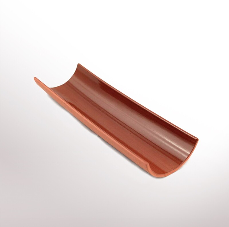 Brown serving plate tile [Teja] ( 30 x 10 x 5 cm)