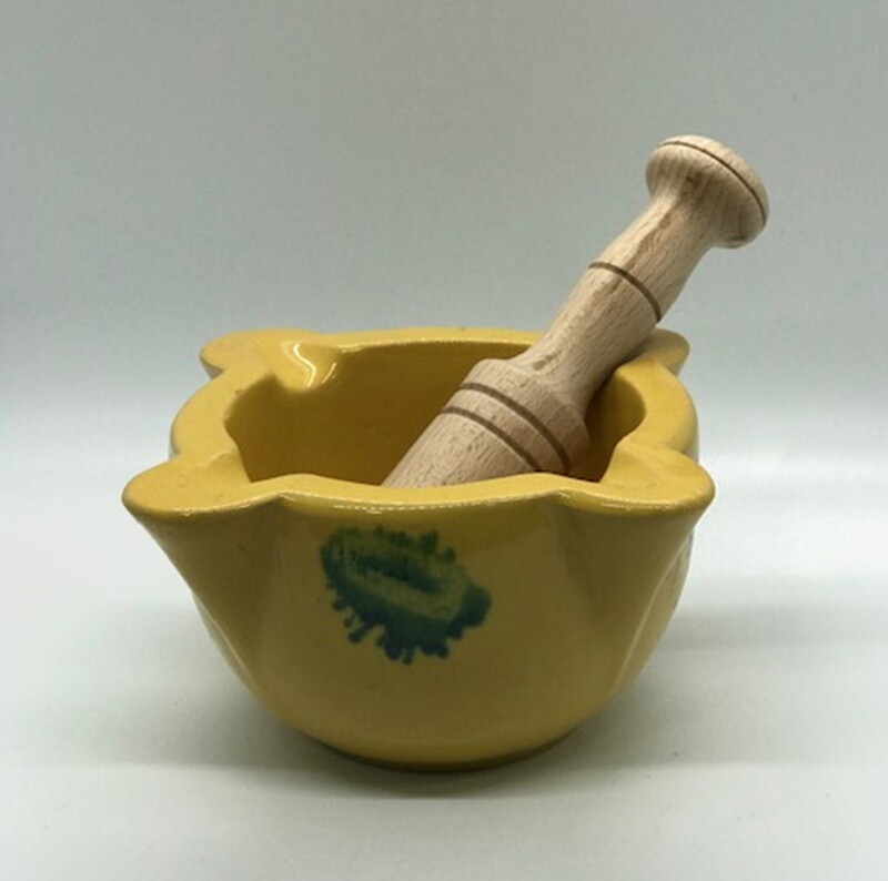 Hand Painted Mortar and Pestle