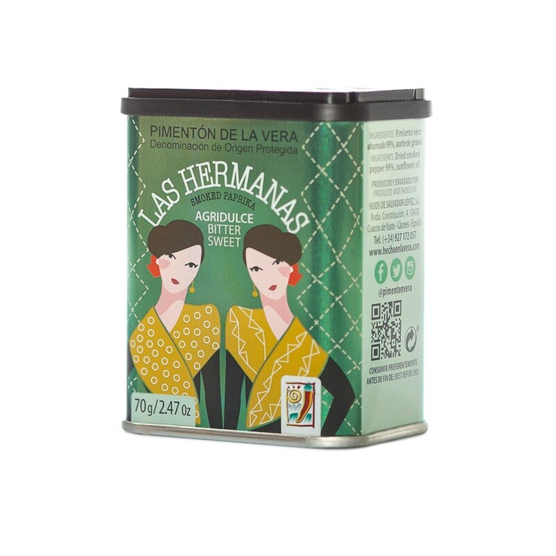 LAS HERMANAS, bittersweet paprika [Pimentón de la Vera] (70 g)