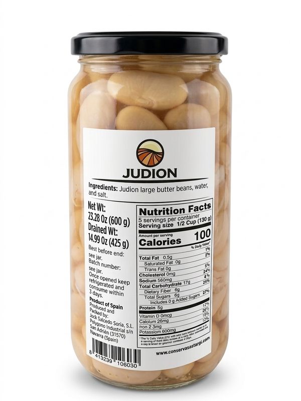 OSTARGI, large butter beans in brine [Judion] (660 ml)